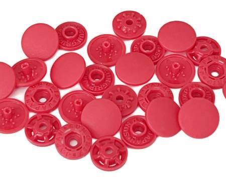 Red Tool-less Snap Fasteners 13mm