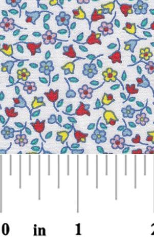 Red Yellow Blue Floral 2107