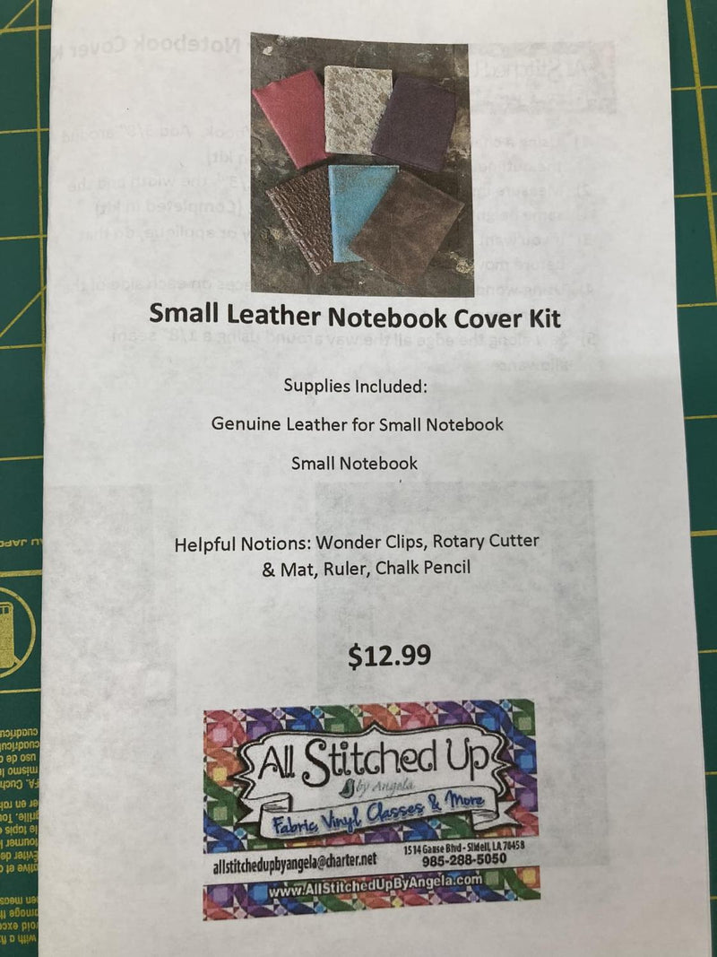 Small Leather Notebook Cover Kit