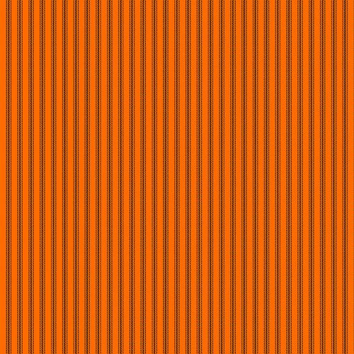 Orange/Black Ticking Stripe