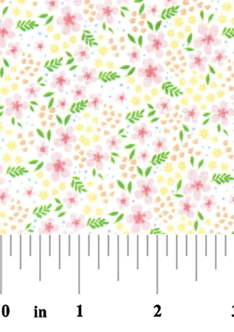 Pink Yellow Green Floral