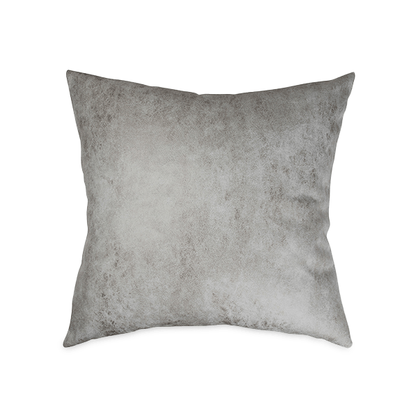 Faux Leather Pillow Cover Gray