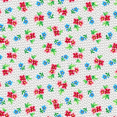 Floral Cache Spaced Floral White