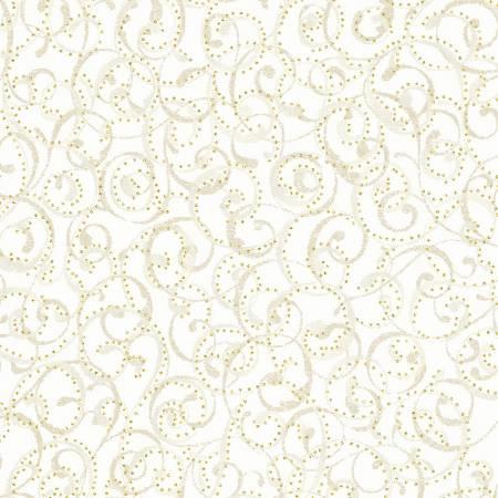 Holiday Wishes Dotty Scroll Natural/Gold