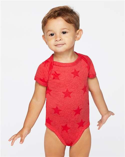 Infant Code Five Star Onesie Red