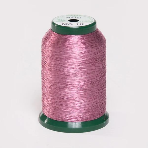 KingStar Metallic Embroidery Thread Carnation Pink MA10