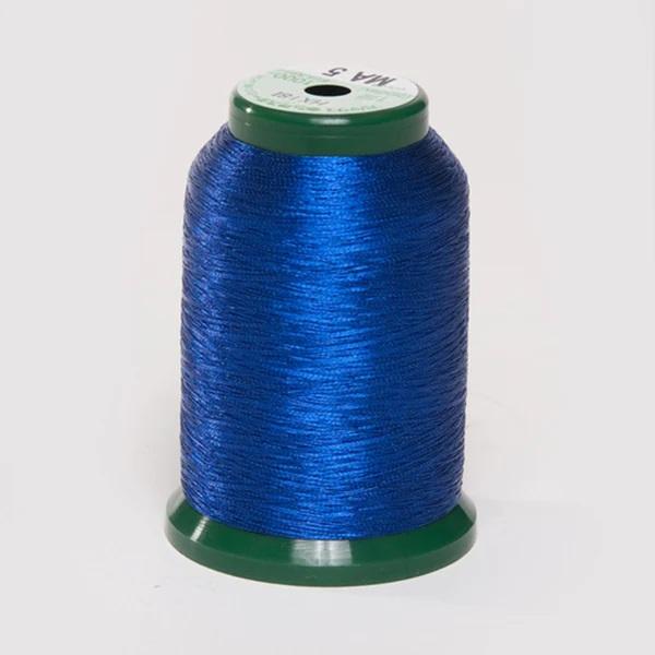 KingStar Metallic Embroidery Thread Dark Blue MA5