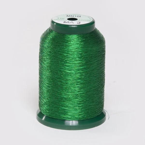 KingStar Metallic Embroidery Thread Green MA3