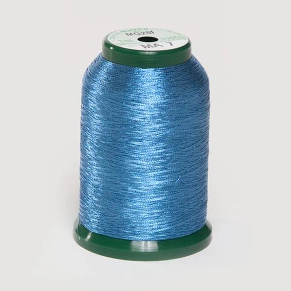 KingStar Metallic Embroidery Thread Pacific Blue MA7