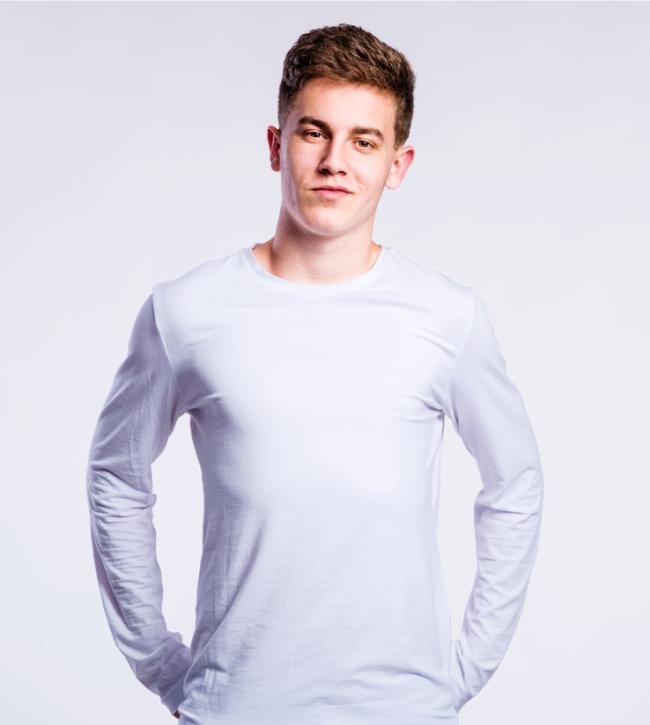 LG Men's Long Sleeve 100% Poly Shirt
