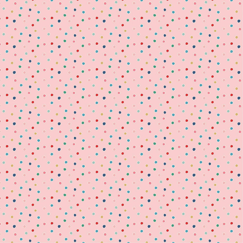 Oh What Fun Pink Snow Dots