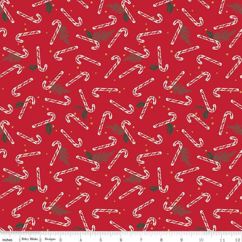 Old Fashioned Christmas Candy Cane Red