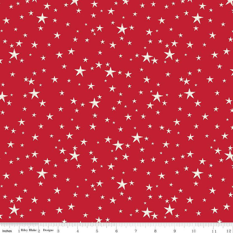 Old Fashioned Christmas Stars Red