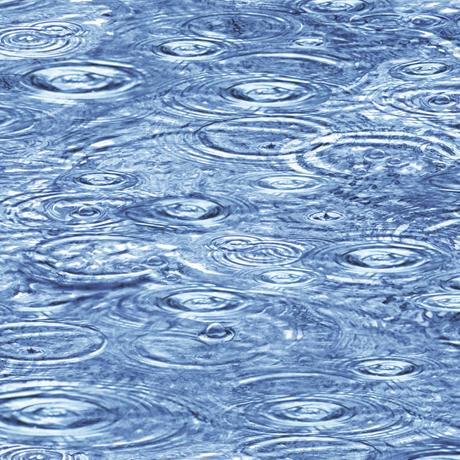Open Air Raindrops on Water Light Blue