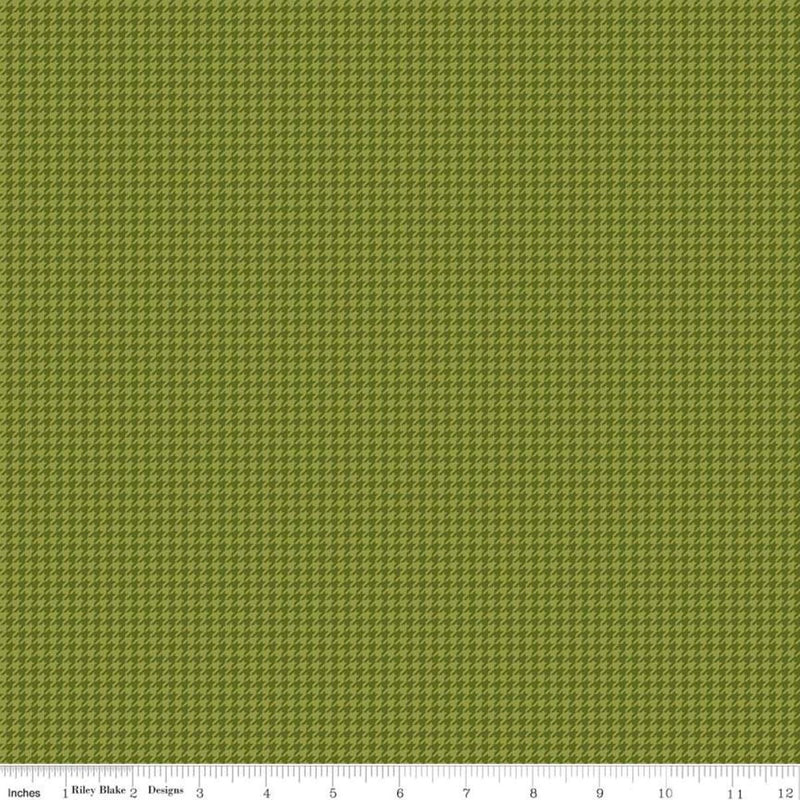 Petals and Pedals Houndstooth Green