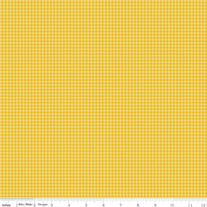 Petals and Pedals Houndstooth Yellow