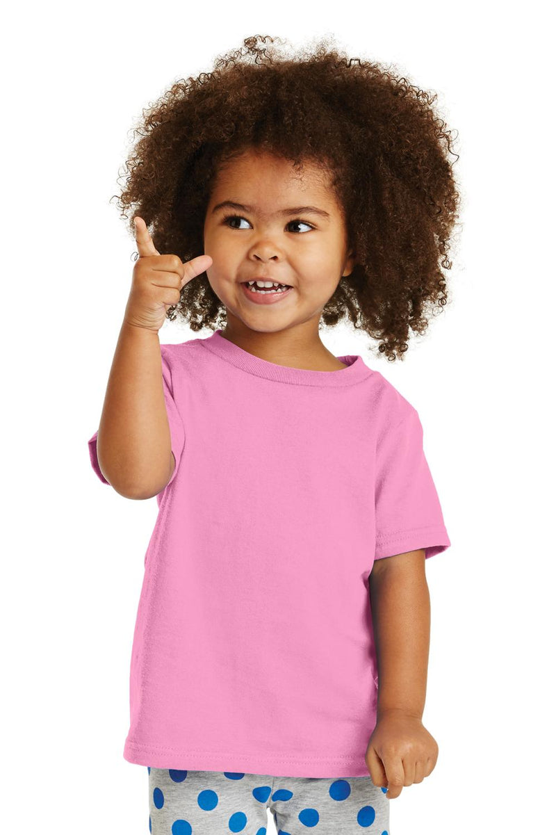Port & Co Candy Pink Toddler Tshirt