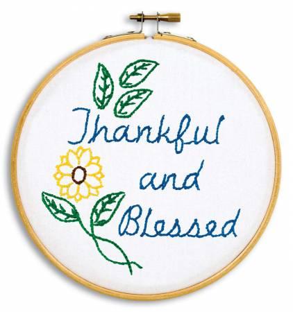 Thankful and Blessed Embroidery Kit