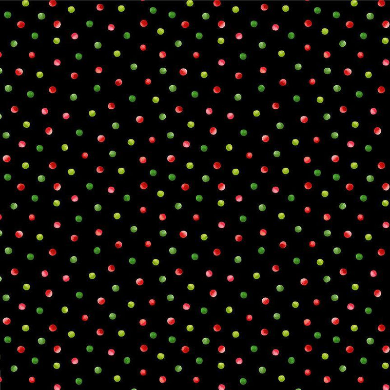 Watermelon Dots Black