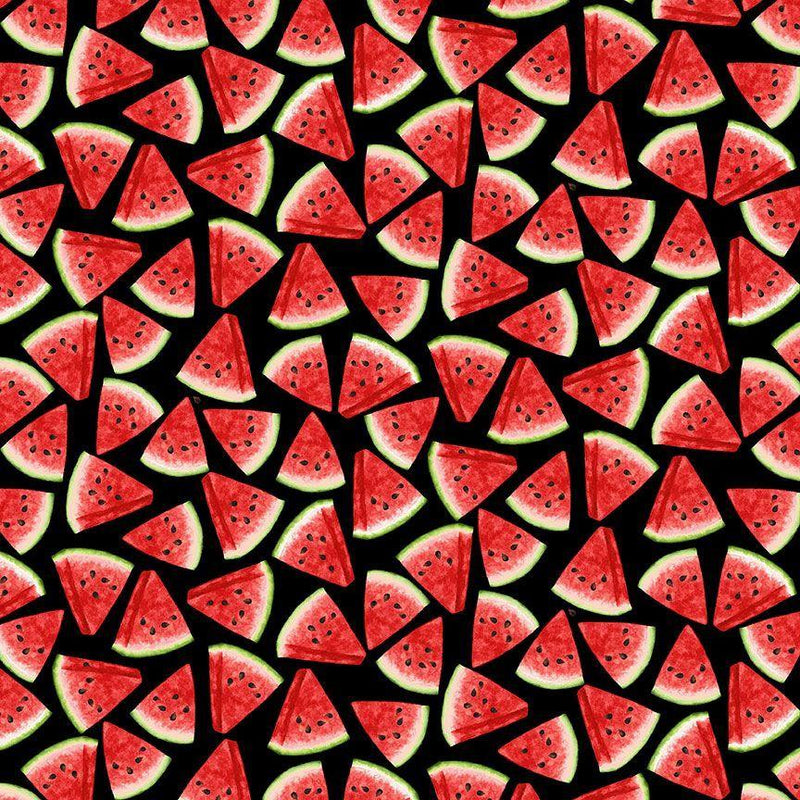 Watermelon Triangle Slices Black